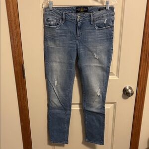 Lucky Brand Distressed Blue Skinny Jeans